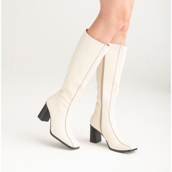 Vintage inspired genuine leather knee high boots Size 7.5-8 for Petite - Picture 10 of 10